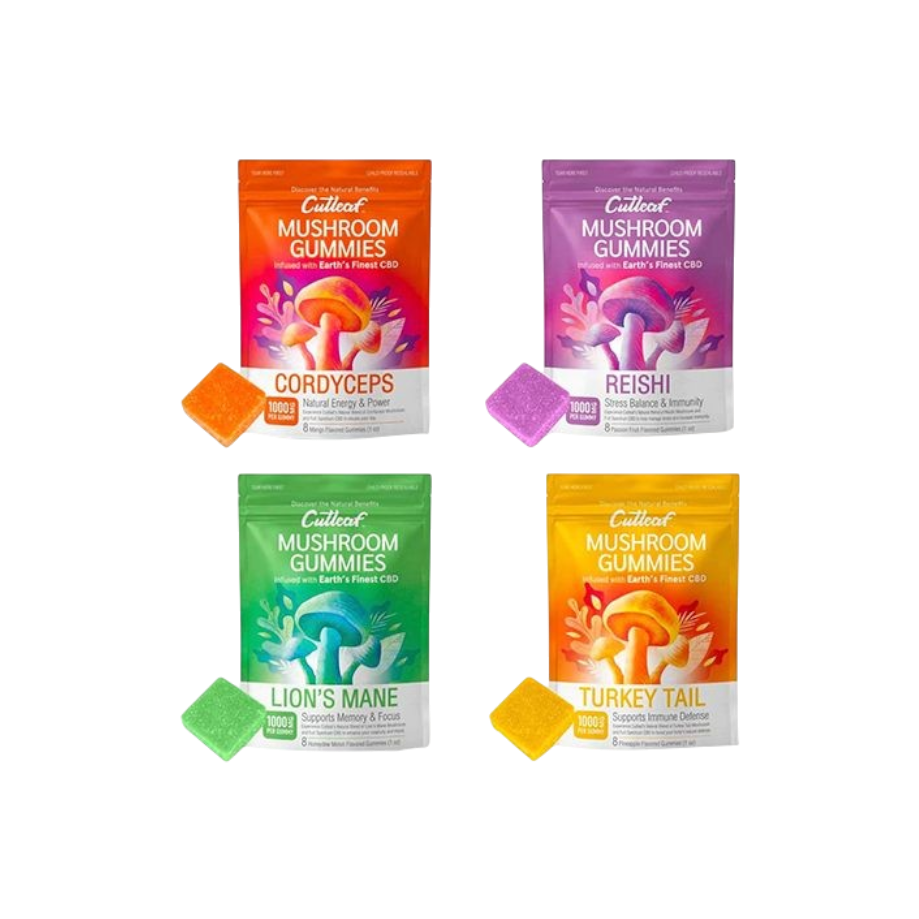 Cutleaf Mushroom+CBD 8CT Gummies (1000mg)