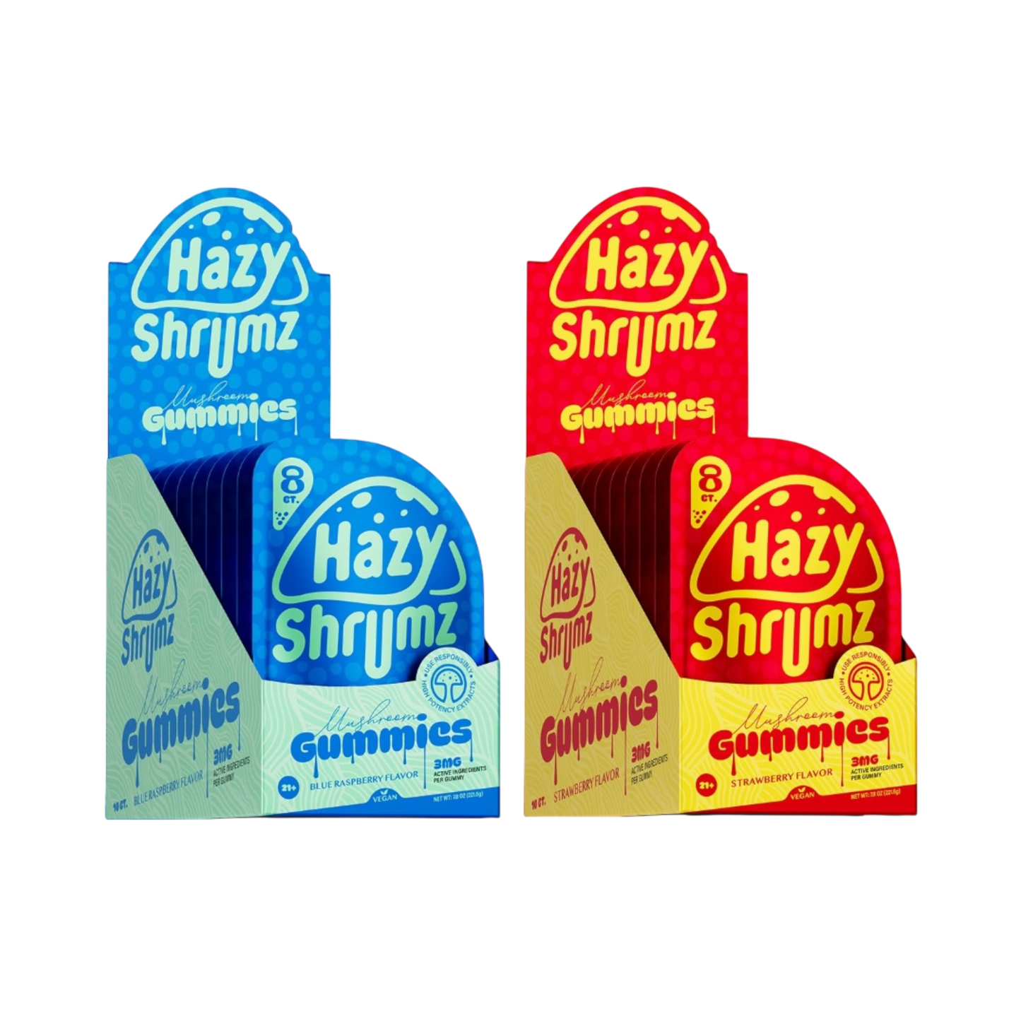 Hazy Shrumz Mushroom 8CT Gummies