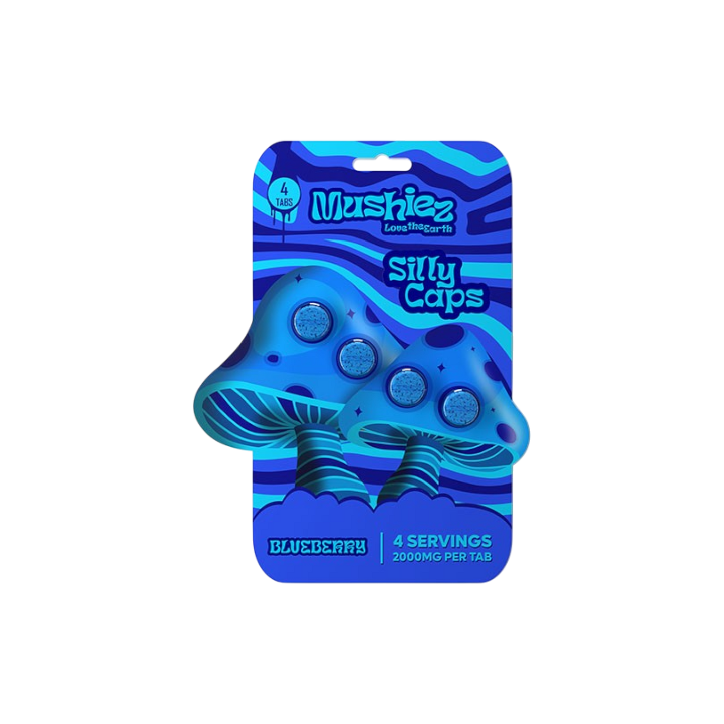 Mushiez Silly Caps Mushroom 4CT Tablets (2000mg)