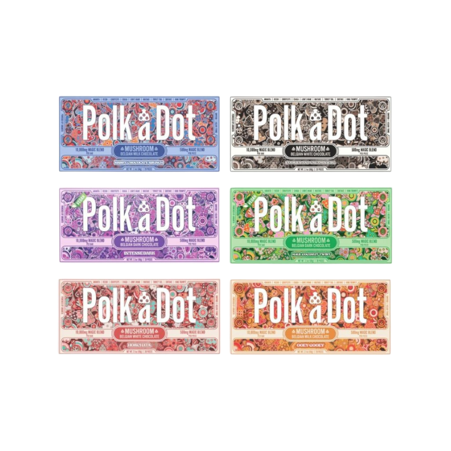 PolkaDot Magic Blend Mushroom Chocolate Bar