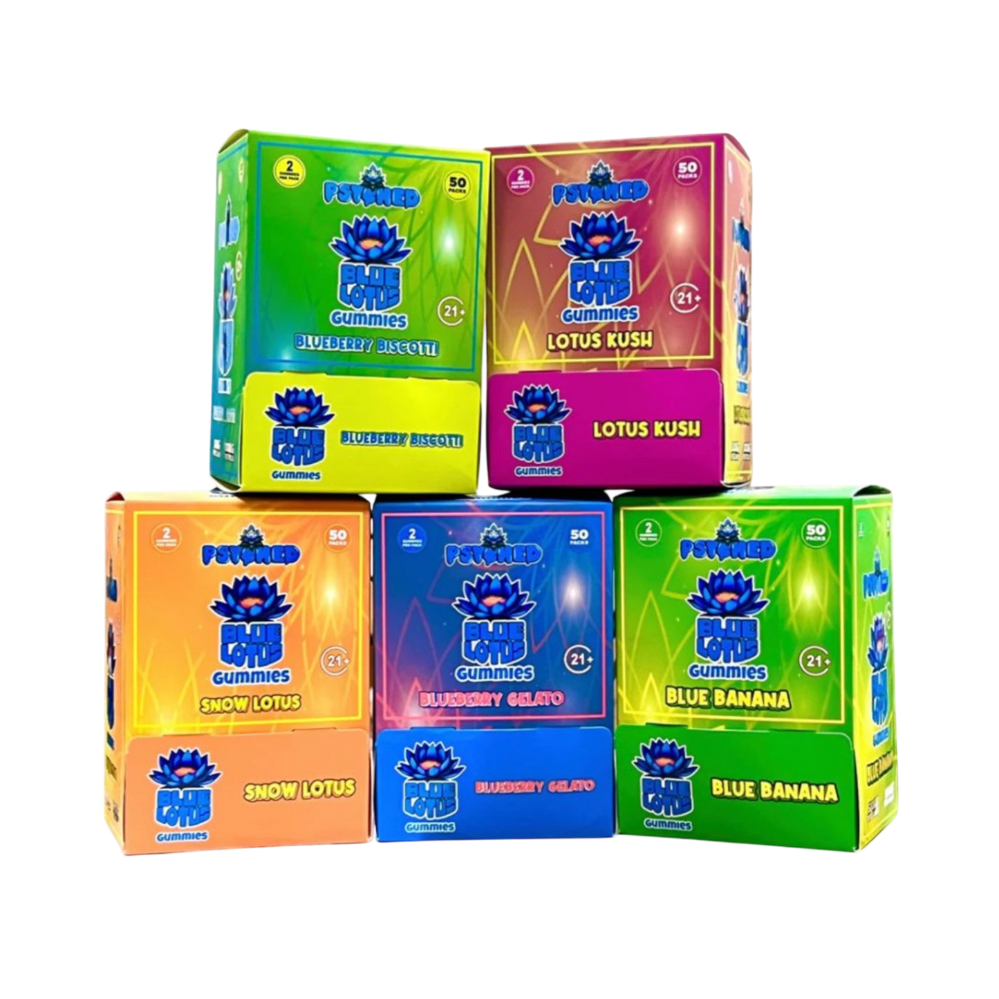 Psyched Blue Lotus 2CT Gummies (500mg)
