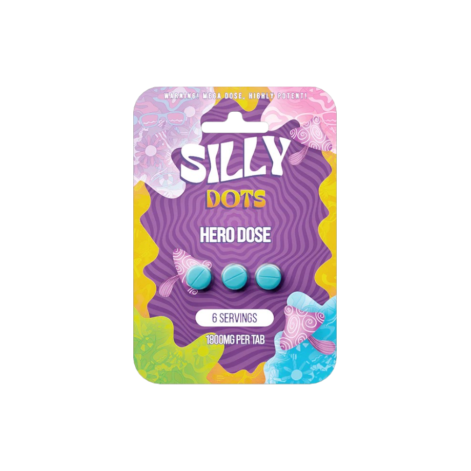 Silly Dots Hero Dose Mushroom 3CT Tablets (1800mg)