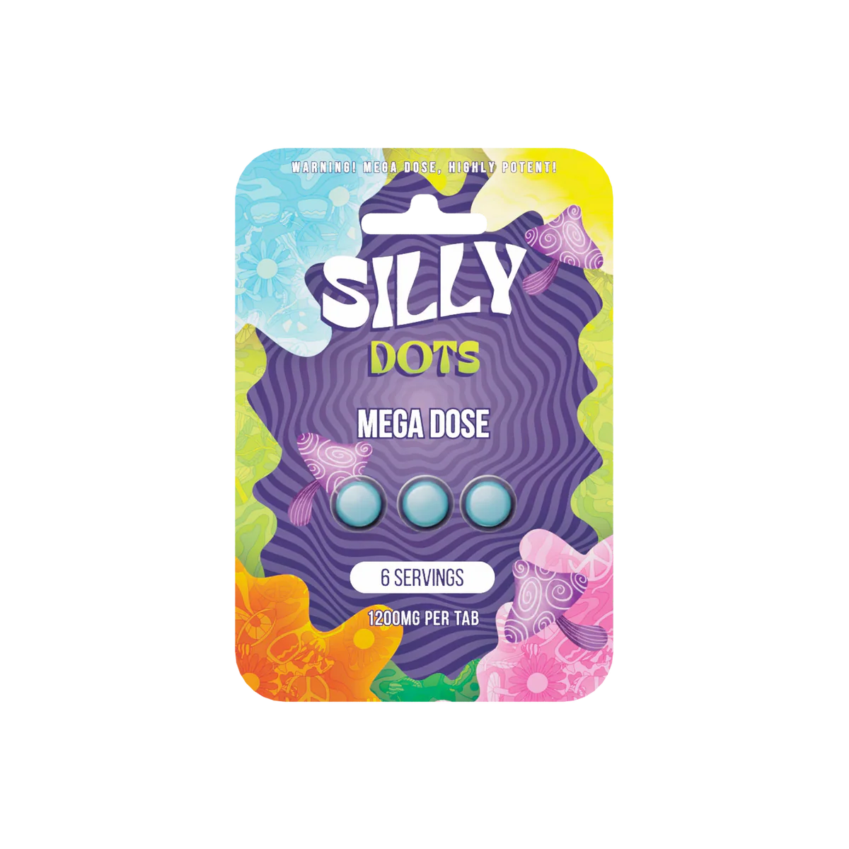 Silly Dots Mega Dose Mushroom 3CT Tablets (1200mg)