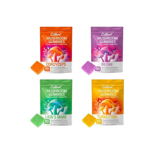 Cutleaf Mushroom+CBD 8CT Gummies (1000mg)