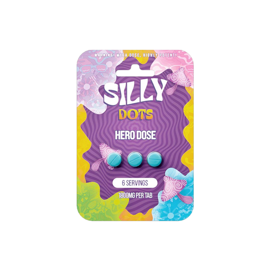 Silly Dots Hero Dose Mushroom 3CT Tablets (1800mg)