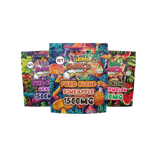 Smak'd Trippy Fukd Blend Mushroom+D9+D8+HHC 1CT Gummies